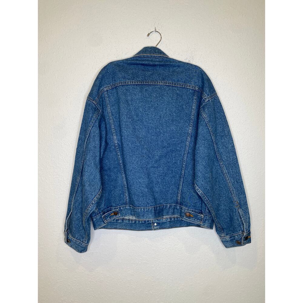 Levi’s Denim Jean Trucker Jacket Sz XXL Men’s Unisex Buttons Med Blue Classic - Picture 6 of 10